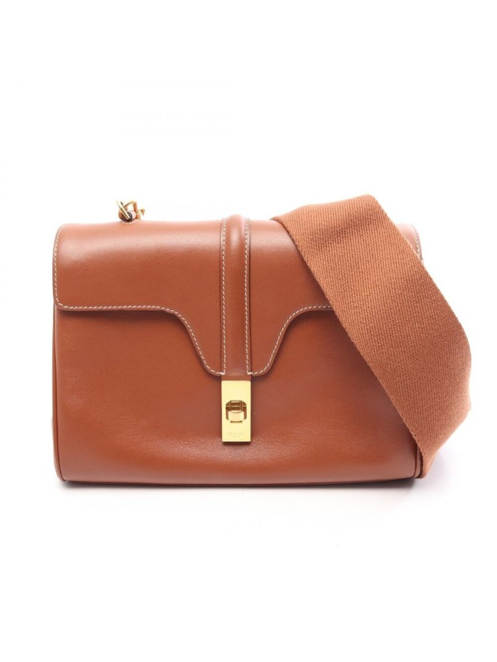 Celine Shoulder Bag Teen Soft 16 Brown Leather